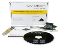 StarTech.com 4 Port PCI Express SATA III RAID Card w/ HyperDuo SSD Tiering - Storage controller (RAID) - 4 Channel